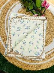 Lavender Bloom - Muslin Baby Blanket